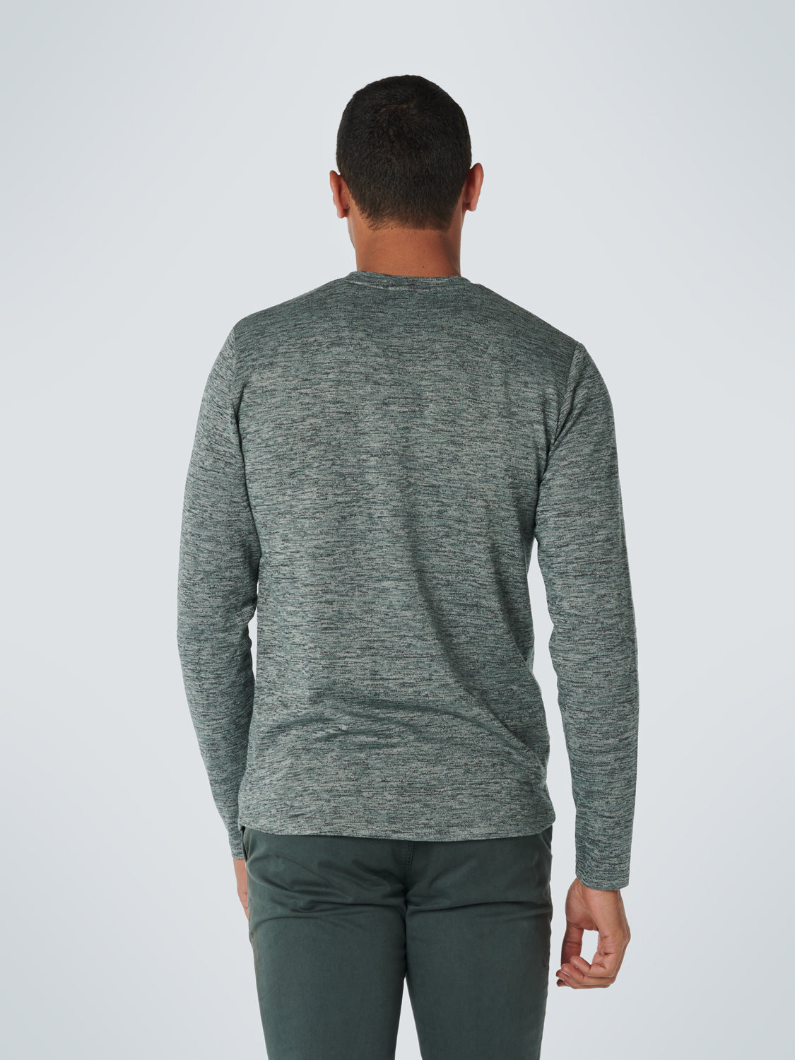T-Shirt Long Sleeve Crewneck Stretc - 17120701