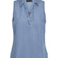 VMHARPER SL COLLAR SHORT TENCEL TOP - 10283751