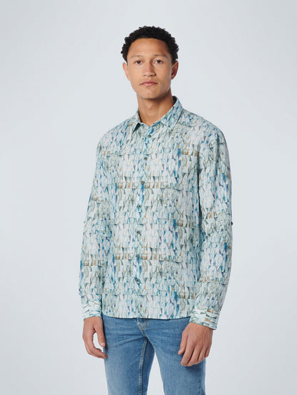 Shirt Allover Printed With Linen - 19430236