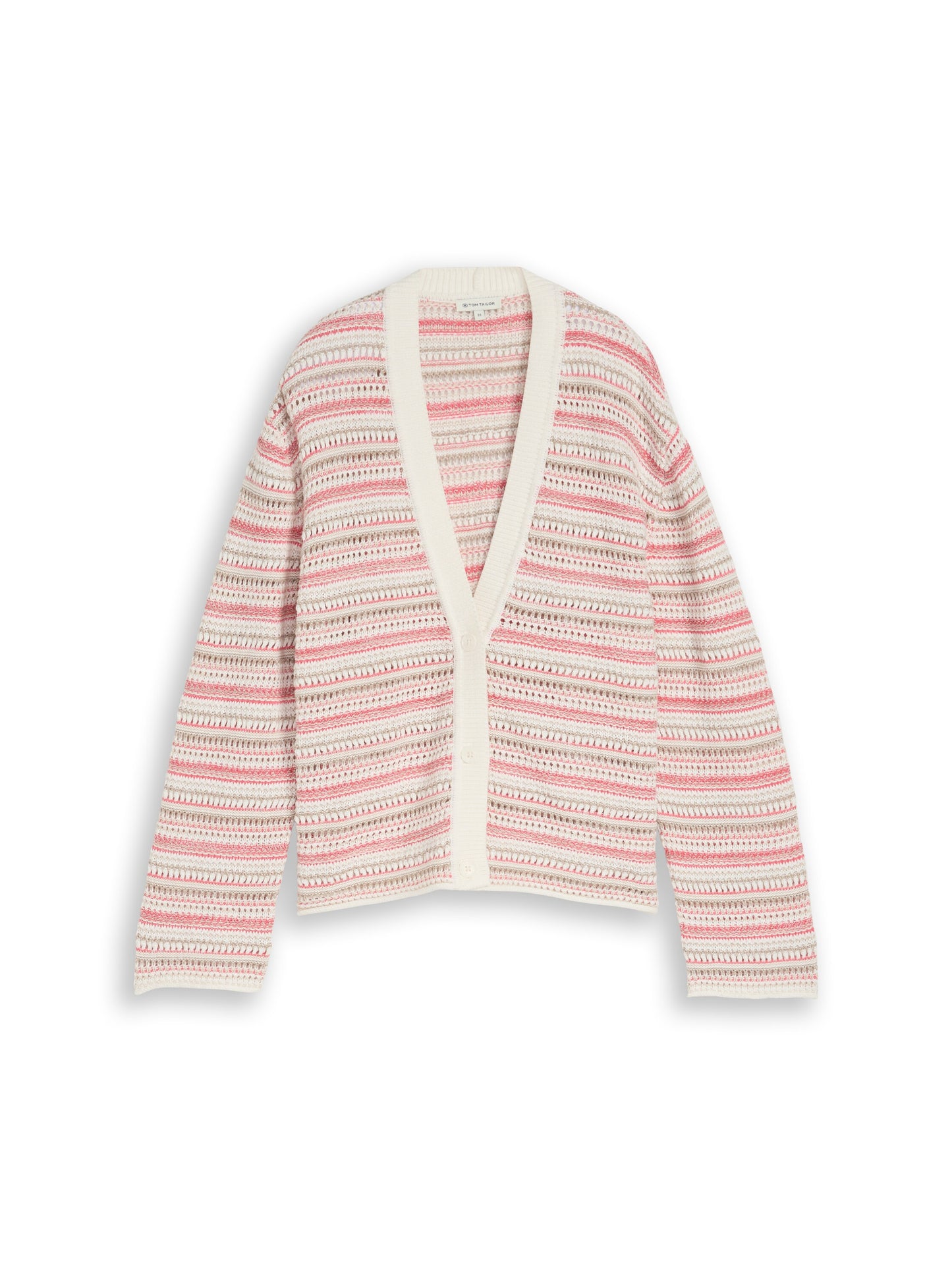 knit structured stripe cardiga - 1050786