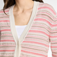 knit structured stripe cardiga - 1050786