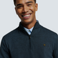 Pullover Half Zip 2 Coloured Melang - N2185