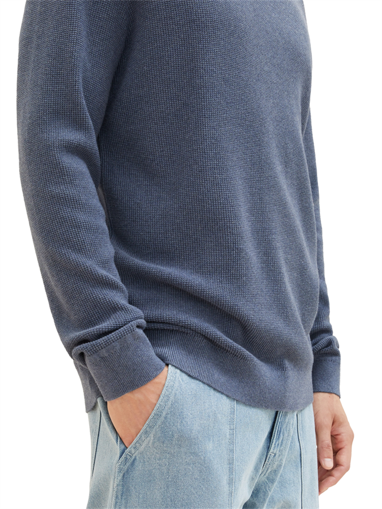 structured crewneck knit - 1038612
