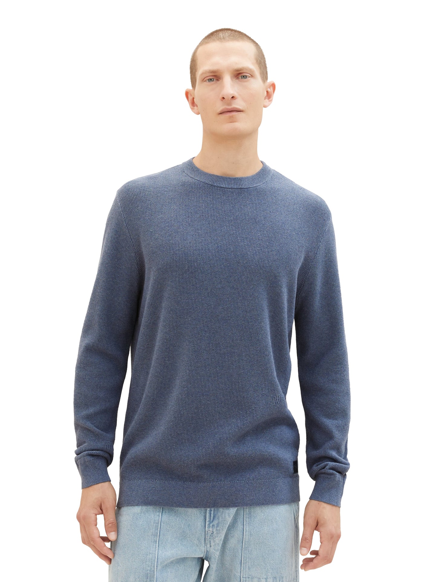 structured crewneck knit - 1038612