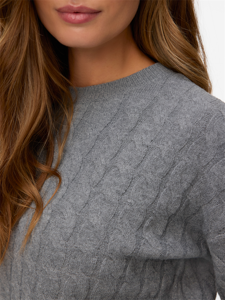 AWLORELLA LS O-NECK KNIT NOOS - 10319710