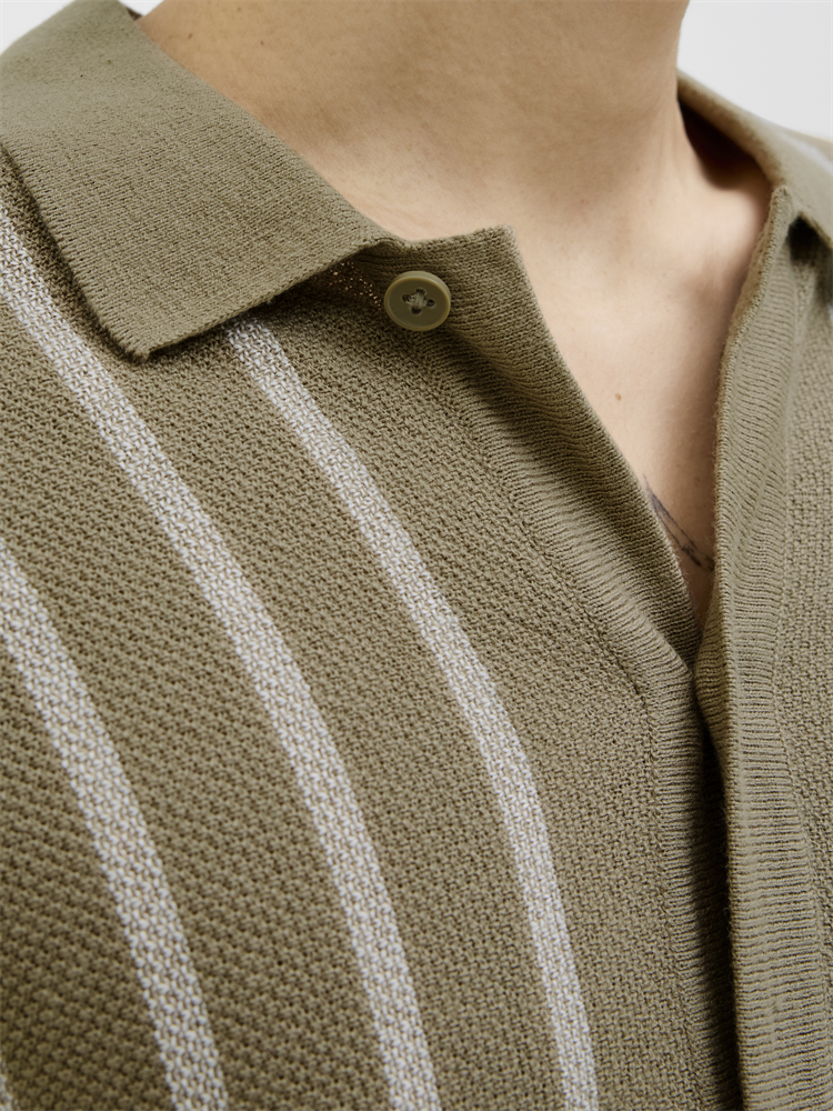 JJEMIL KNIT STRIPED SHIRT SS - 12268460