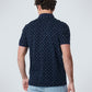 Polo Pique Allover Printed Stretch - 19370211SN