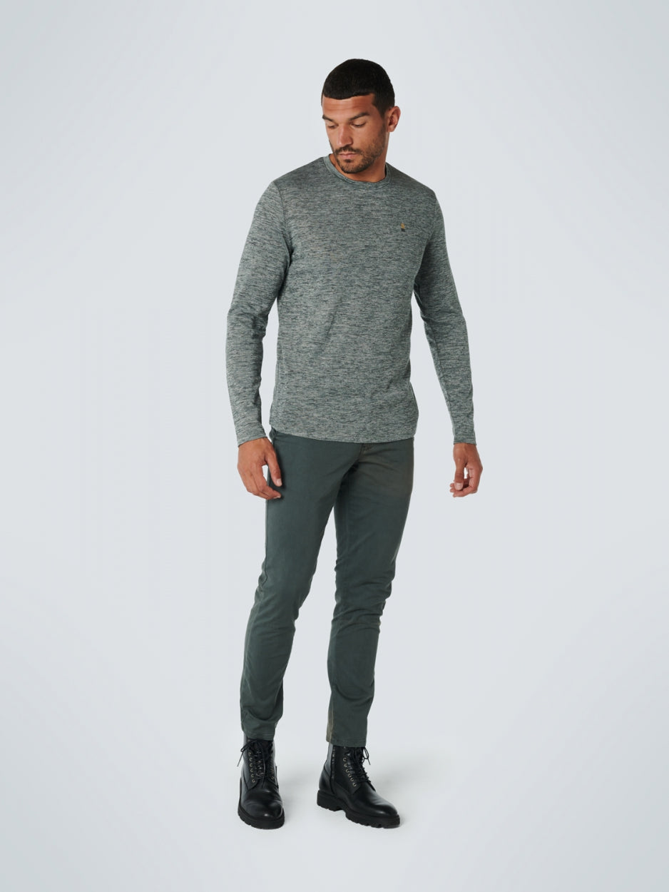 T-Shirt Long Sleeve Crewneck Stretc - 17120701