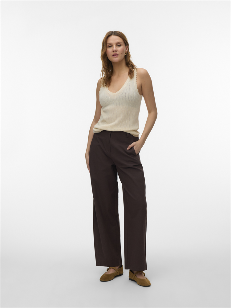 VMNEWLEX POINTELLE V-NECK TOP - 10340559