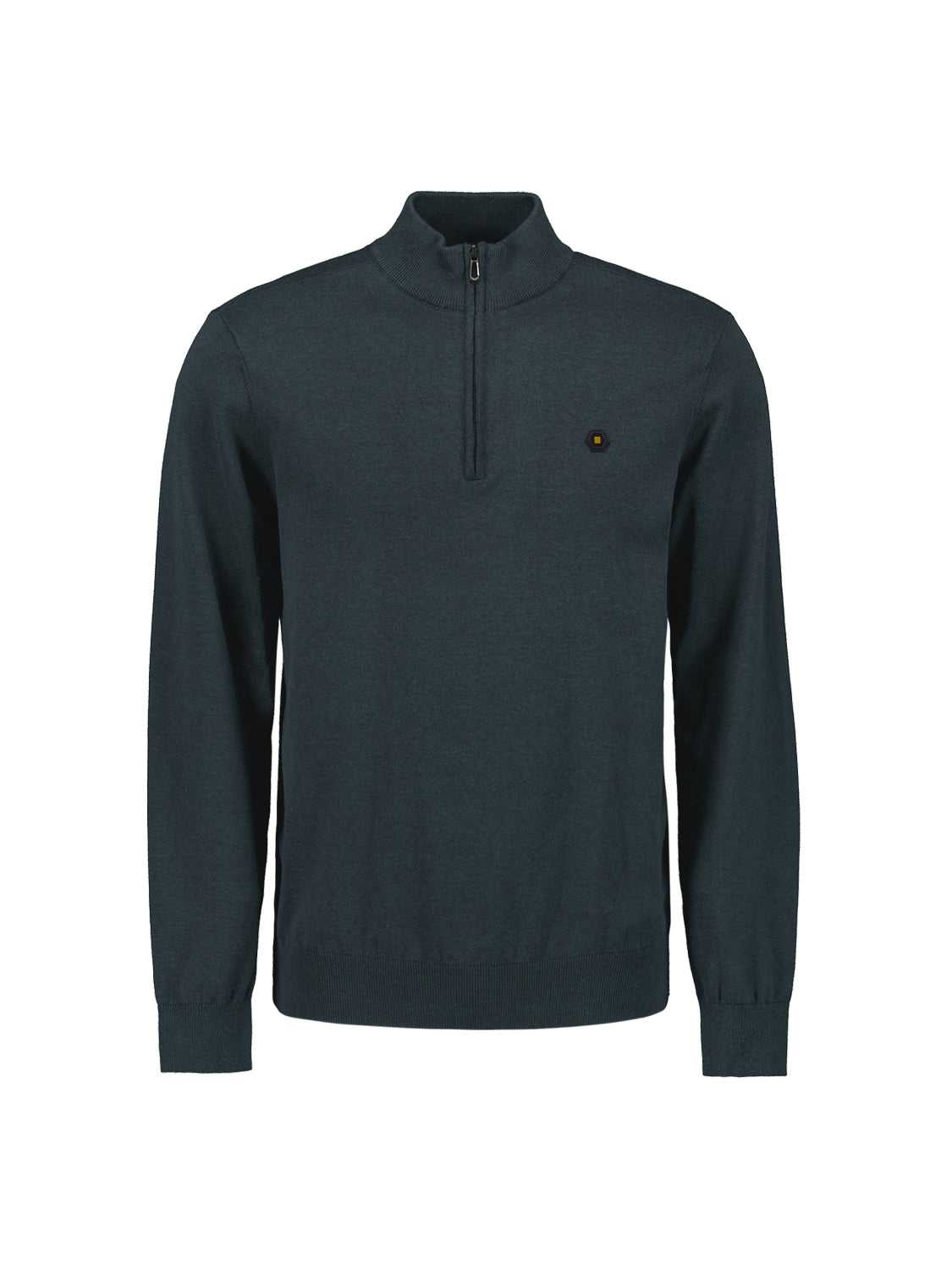 Pullover Half Zip 2 Coloured Melang - N2185
