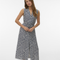 VMJOSIE SL V-NECK 7/8 DRESS WVN GA - 10341594