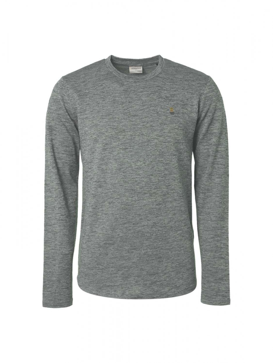 T-Shirt Long Sleeve Crewneck Stretc - 17120701
