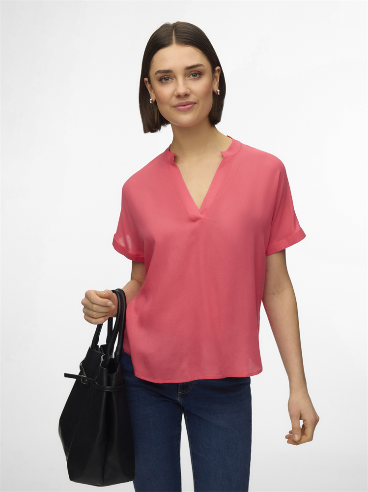 VMBEAUTY SS TOP WVN NOOS - 10279697
