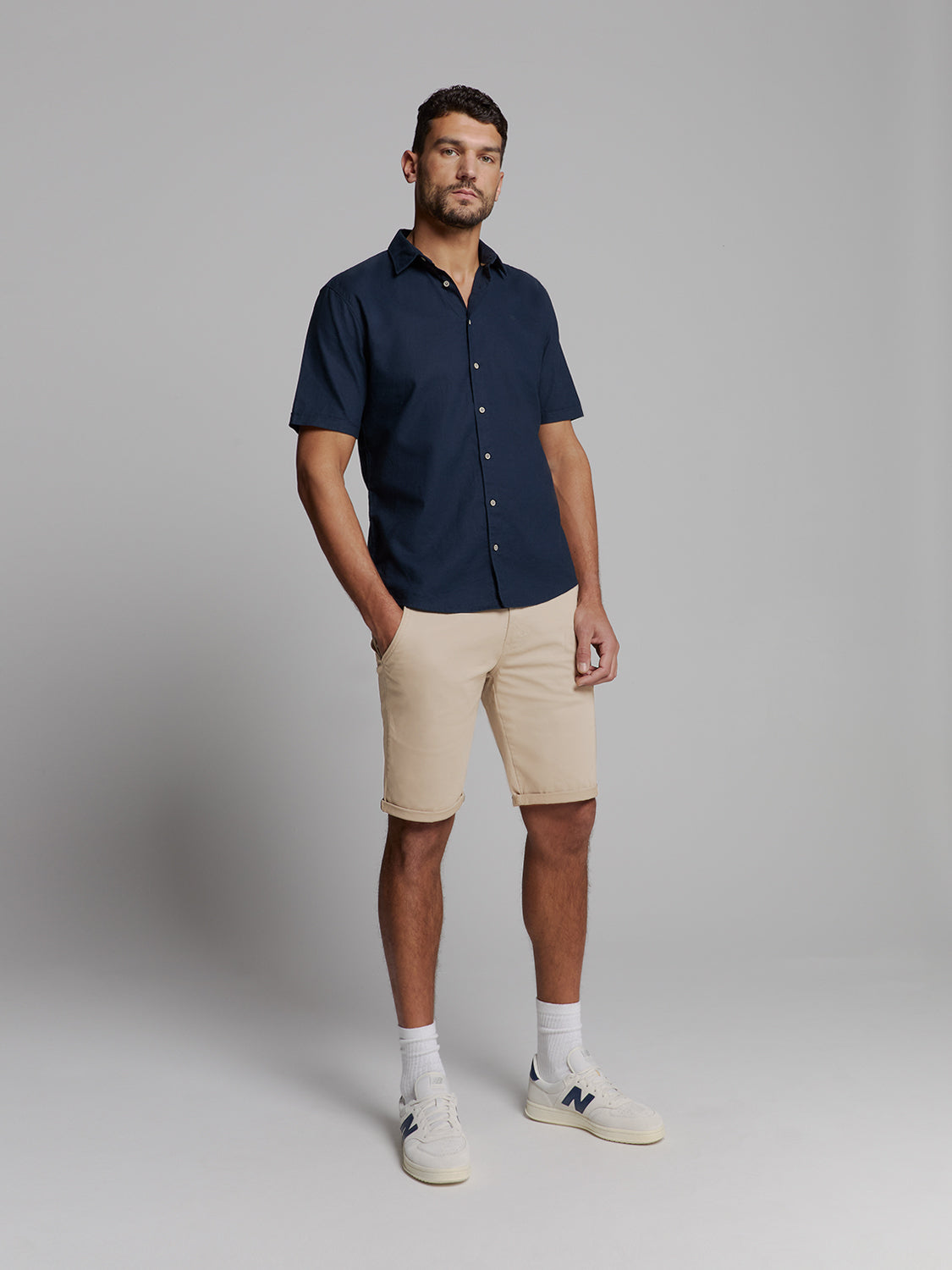Short Chino Garment Dyed Twill Stre - 278190306SN