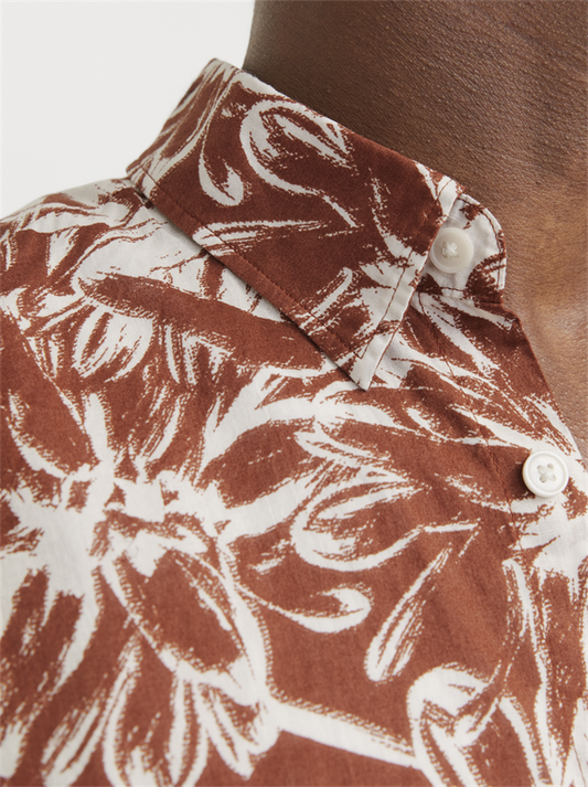 JORJOSHUA SPLIT AOP SHIRT SS LN - 12271089