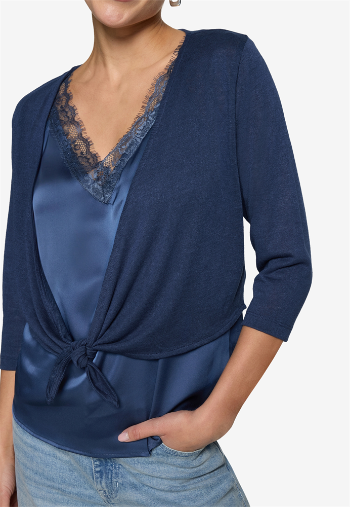 Sweat Jacke Kurz 3/4 Arm - 110-10004122