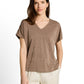 T-shirt v-neck ajour - 1050421