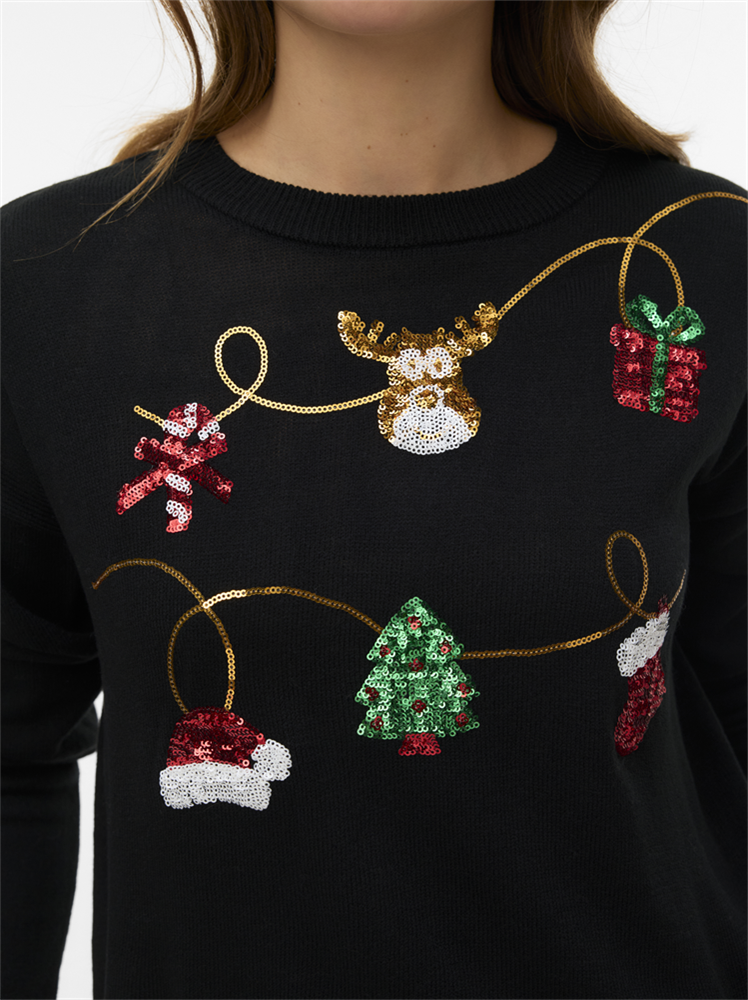 VMGLITTER LS O-NECK XMAS BOX - 10333074