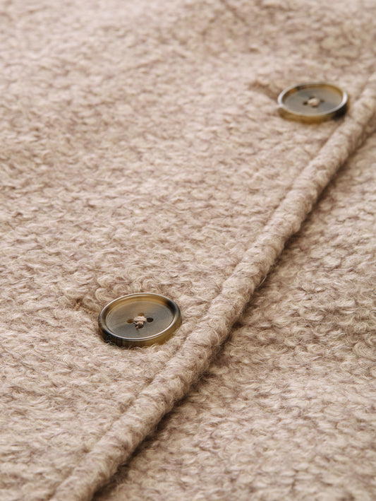 bouclé cape jacket - 1046602