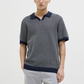 JPRCCEASTON KNIT SPLIT NECK SS SN - 12273012