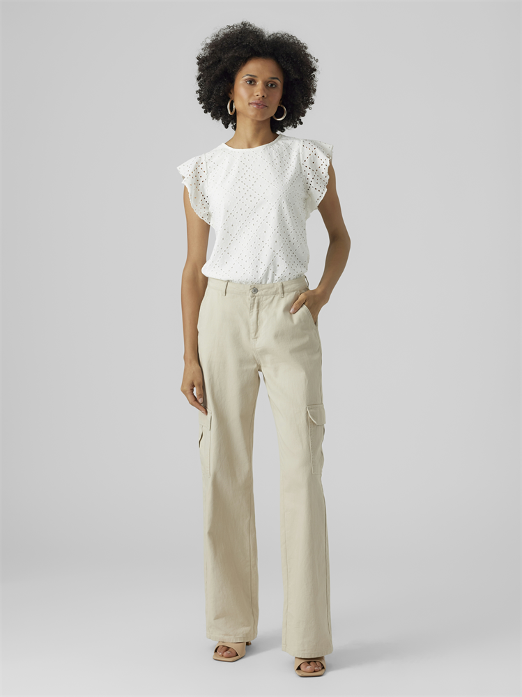 VMTASSA SL FRILL TOP NOOS - 10286067