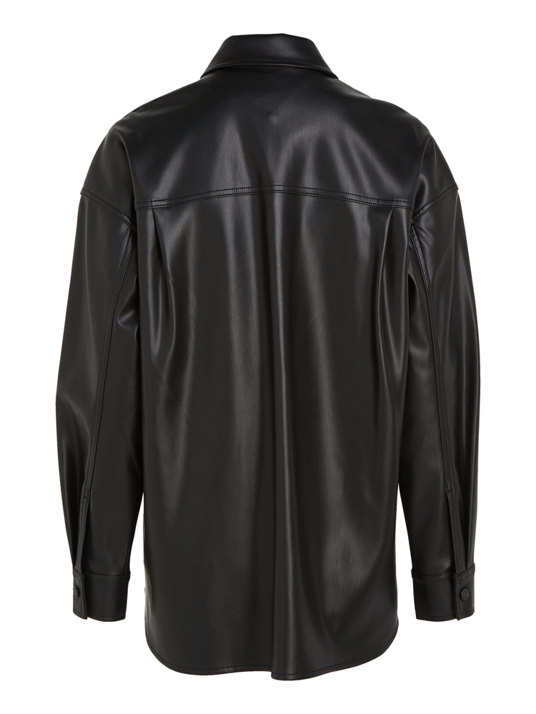 TJW SPR OVS PLEATHER OVERSHIRT - DW0DW16421