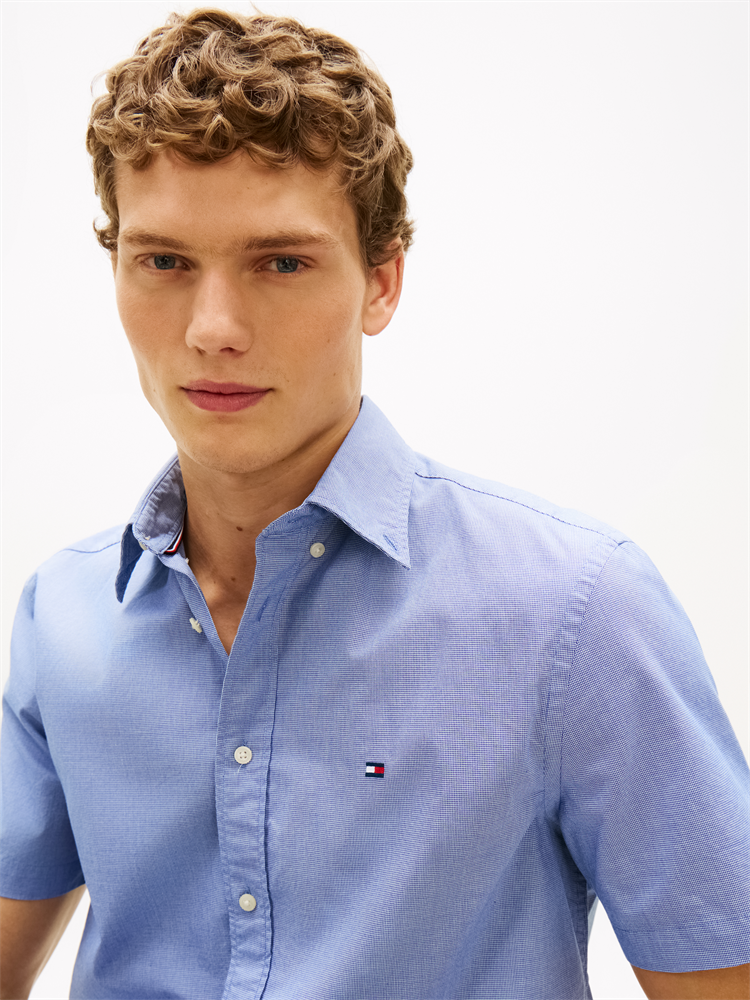 FLEX POPLIN HOUNDSTOOTH SS SHIRT - MW0MW42443