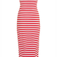 TJW LOGO TAPE STRIPE TUBE DRESS - DW0DW17922