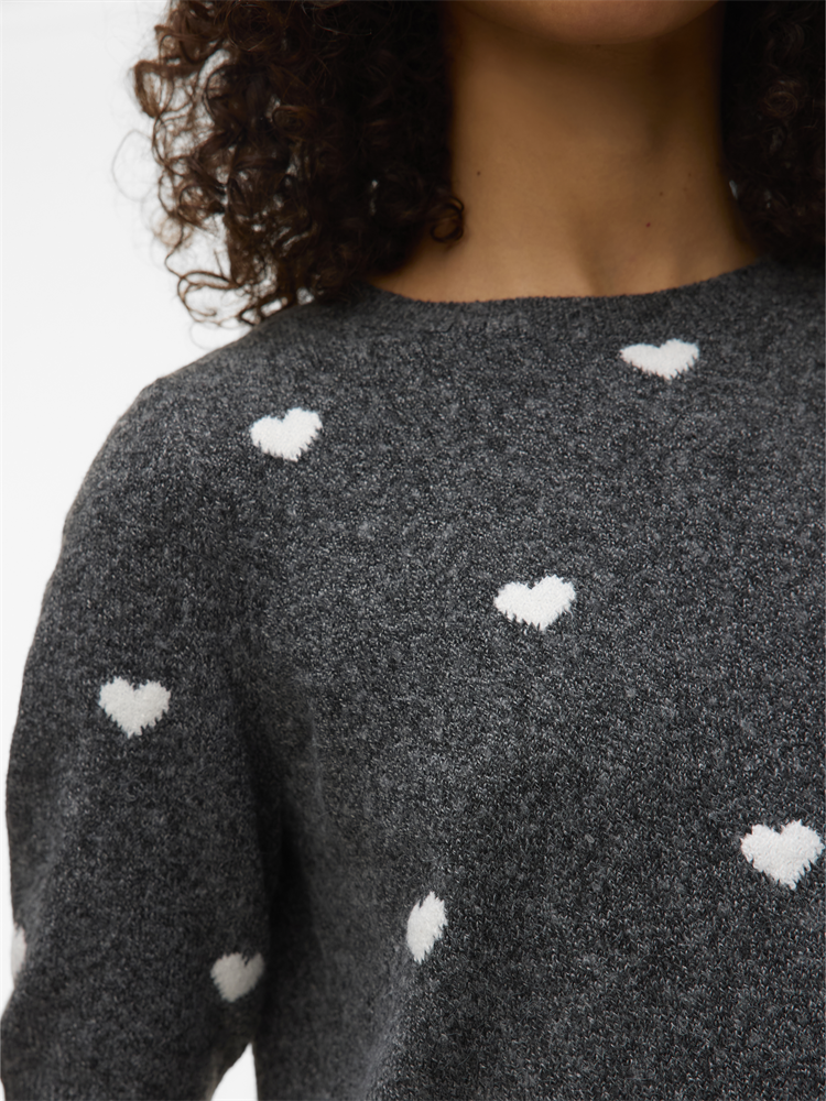 VMDOFFY INTARSIA 2/4 O-NK PULLOVER - 10330793