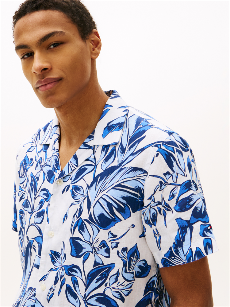 LINEN FLORAL AOP SS RF 1/2 - MW0MW42403